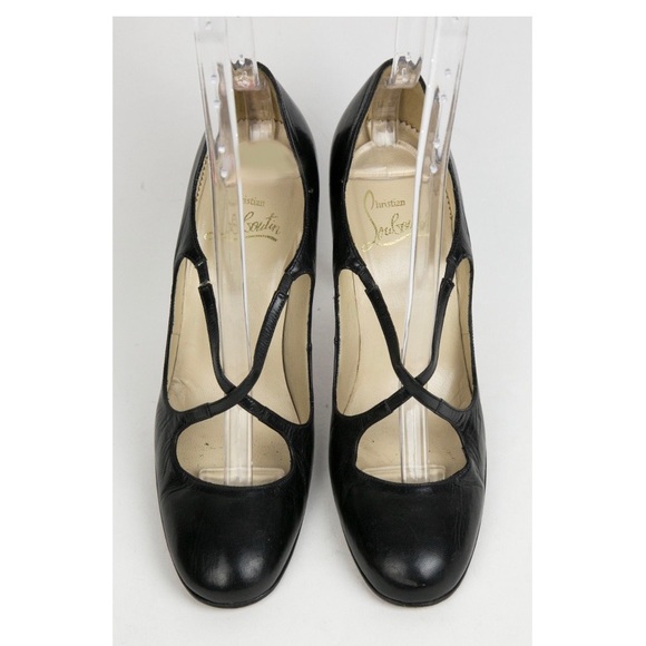 auth CHRISTIAN LOUBOUTIN size 37.5 calfskin heels - Picture 3 of 8